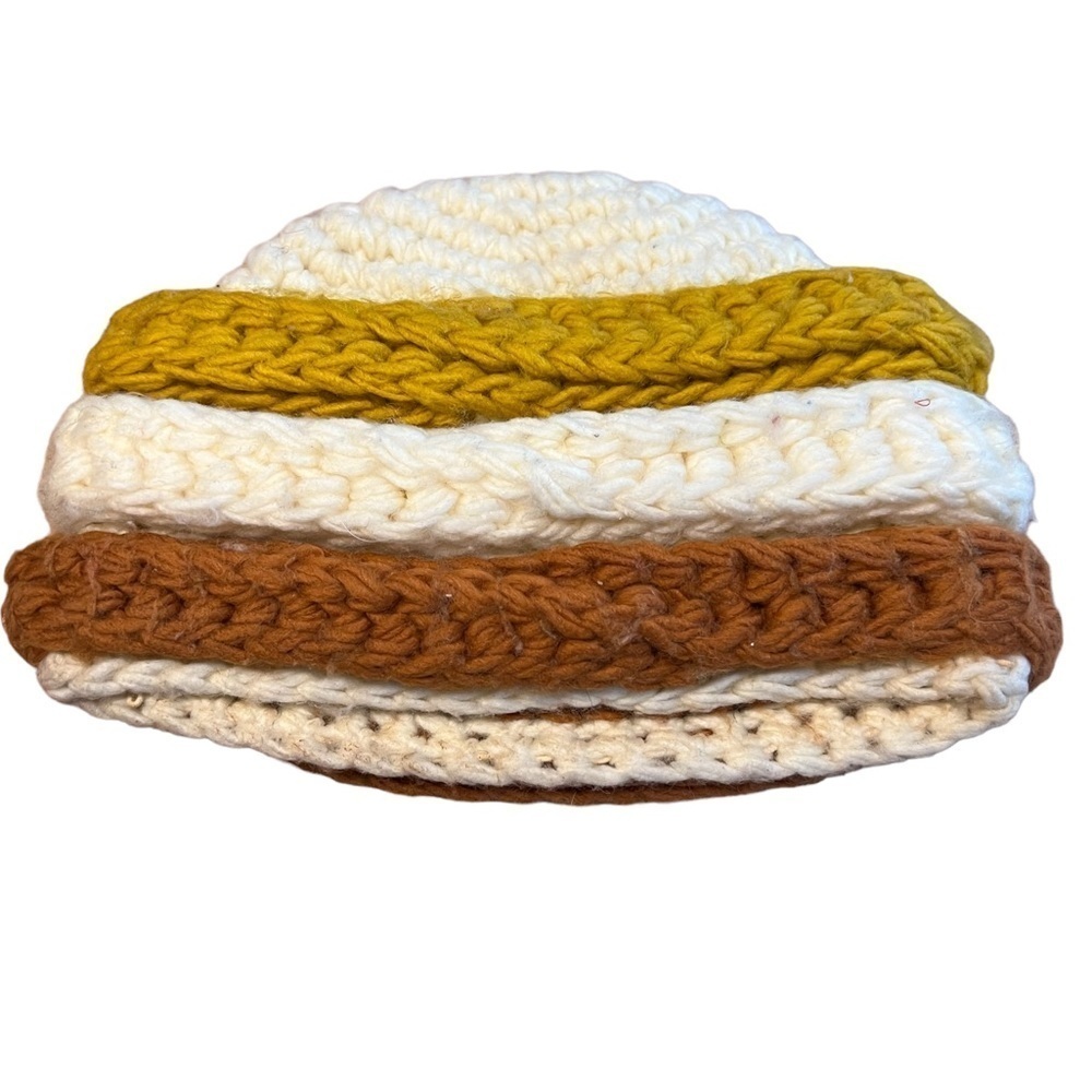 Chunky Hand Knit Crocheted Winter Hat​​​​​​